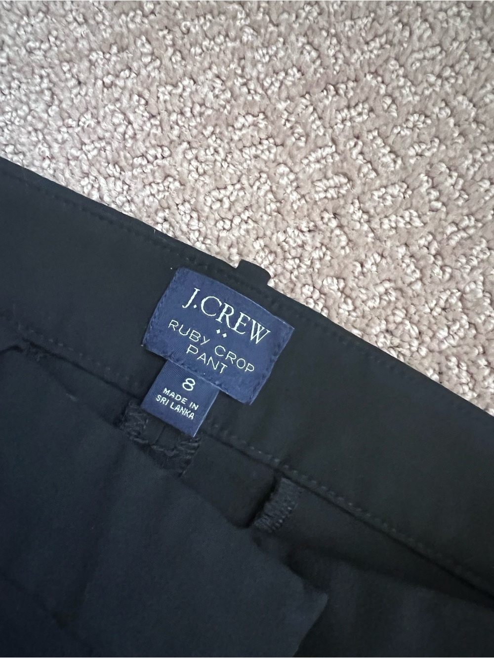 J. Crew woman’s Ruby crop Pants black size 8 - Picture 7 of 7